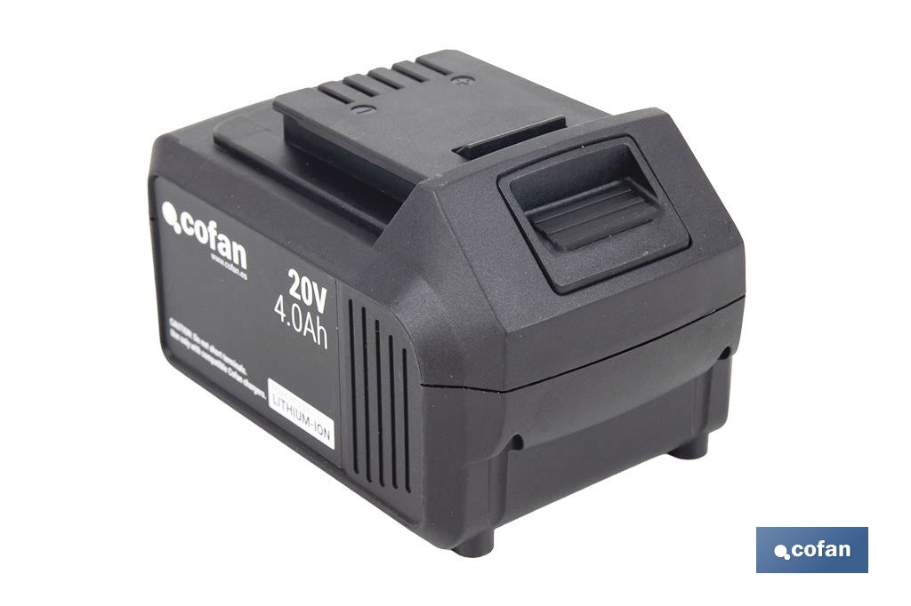 BATERÍA RECARGABLE Li-ion 20 V 4.0Ah