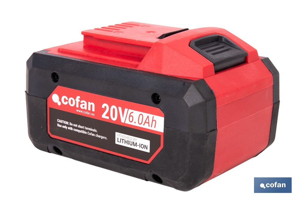 BATERÍA RECARGABLE Li-ion 20 V 6.0Ah