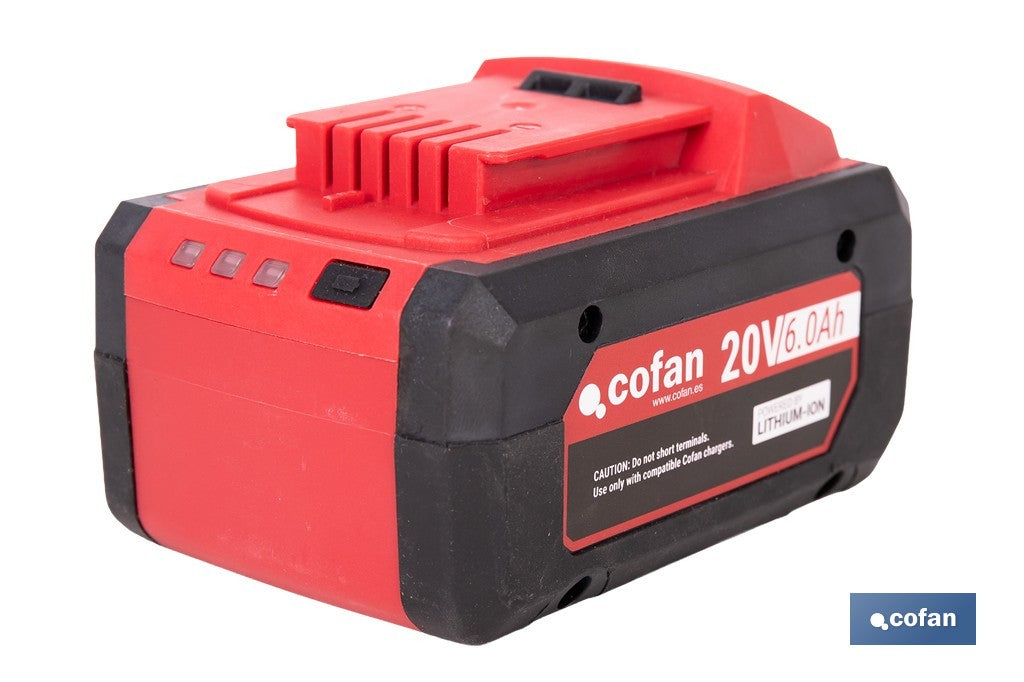BATERÍA RECARGABLE Li-ion 20 V 6.0Ah