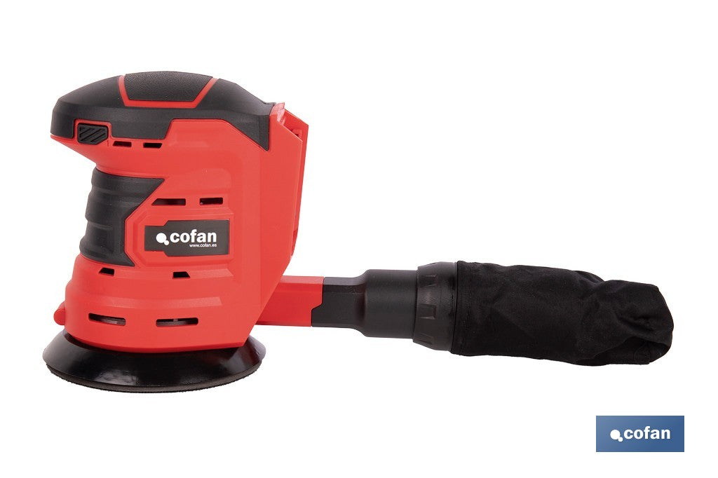 LIJADORA ORBITAL A BATERÍA Li-ion 20 V 125 MM 10000 RPM SIN CARGADOR NI BATERÍA