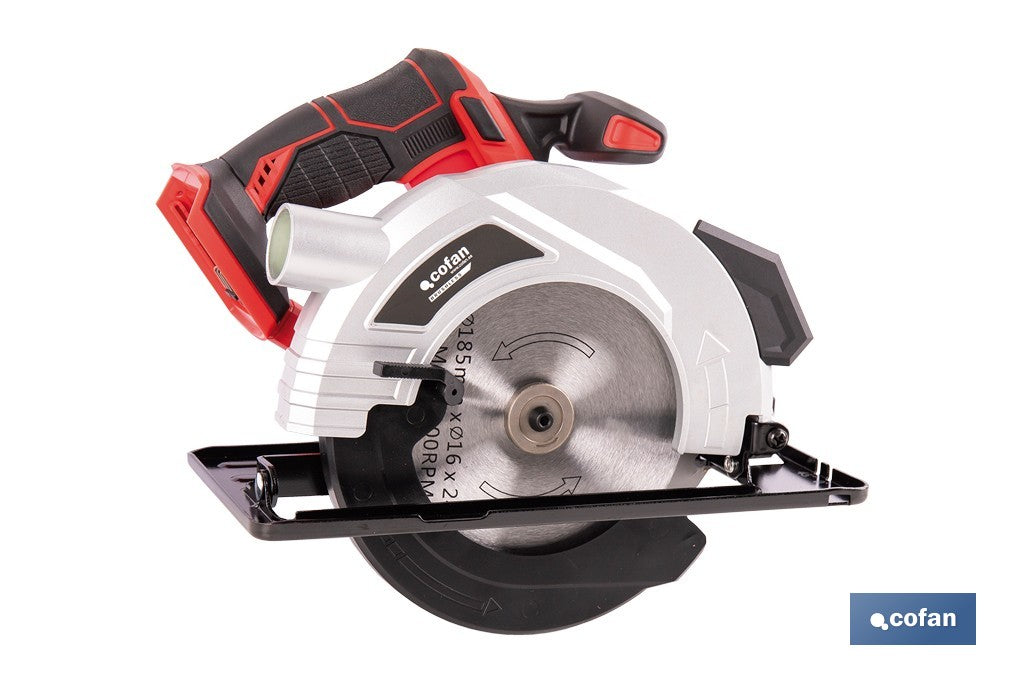SIERRA CIRCULAR A BATERÍA Li-ion 20 V Ø185 MM SIN CARGADOR NI BATERÍA