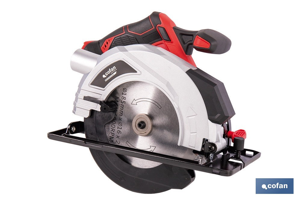 SIERRA CIRCULAR A BATERÍA Li-ion 20 V Ø185 MM SIN CARGADOR NI BATERÍA