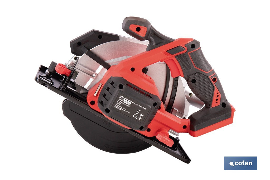 SIERRA CIRCULAR A BATERÍA Li-ion 20 V Ø185 MM SIN CARGADOR NI BATERÍA