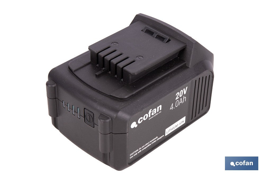 PACK CARGADOR 20 V 4.5 A Y BATERÍA Li-ion 20 V 4.0Ah