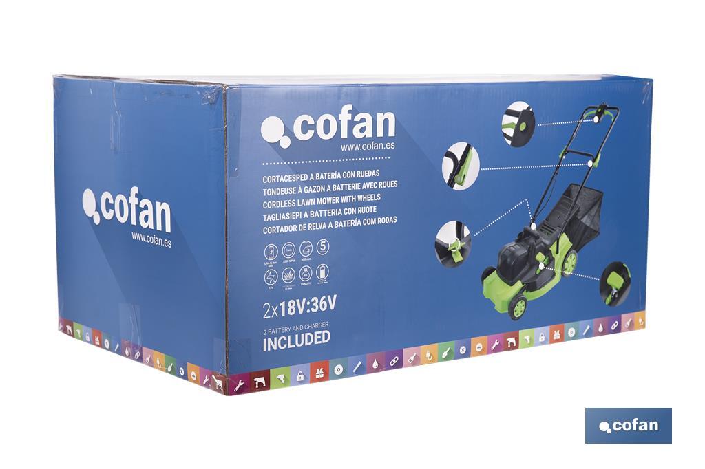 CORTACESPED ELÉCTRICO CON RUEDAS REACONDICIONADO 36V 3200 RPM 5 POSICIONES DE CORTE