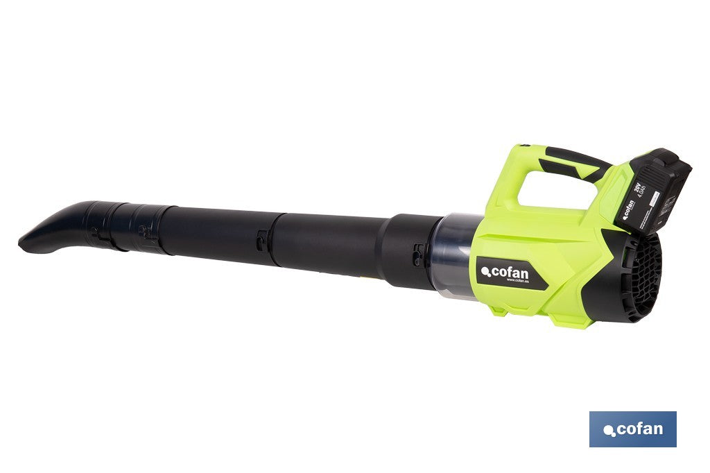 SOPLADORA ELÉCTRICA A BATERÍA LI-ION 20 V 22.500 RPM