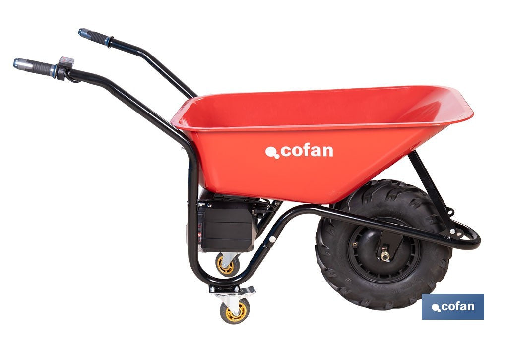 CARRETILLA DE OBRA A BATERÍA Li-ion 40 V 75 L 150 KG MAX