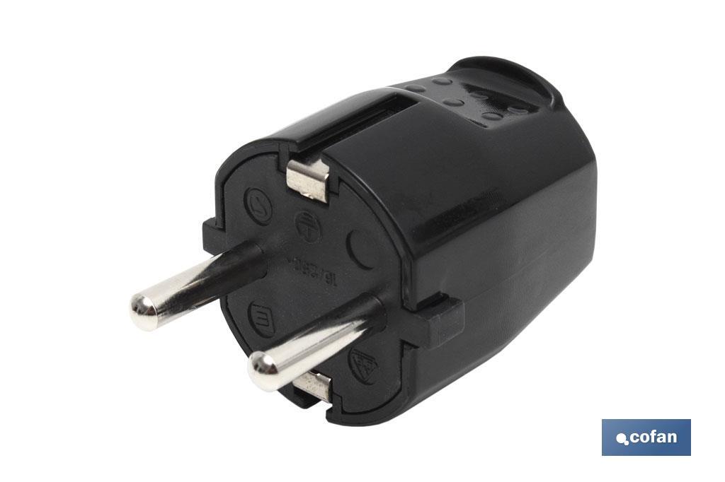CLAVIJA BIPOLAR NEGRO (16A-250V)
