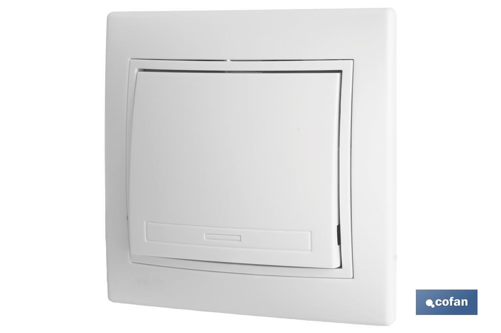 INTERRUPTOR-CONMUTADOR  EMPOTRAR MODELO PACIFIC (BL)