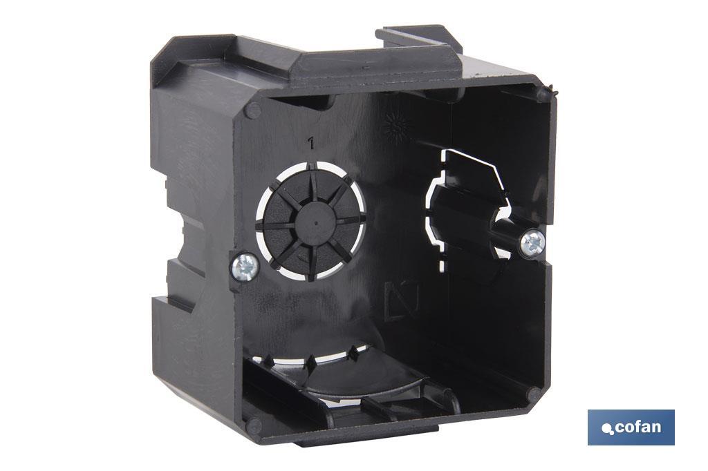 CAJA DE EMPOTRAR MECANISMOS ø68X46 4 ENTRADAS TUBO Venta unitaria
