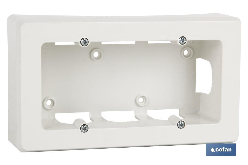 ZÓCALO SUPERFICIE 165X96X43 PARA 2 ELEMENTO. BLANCO