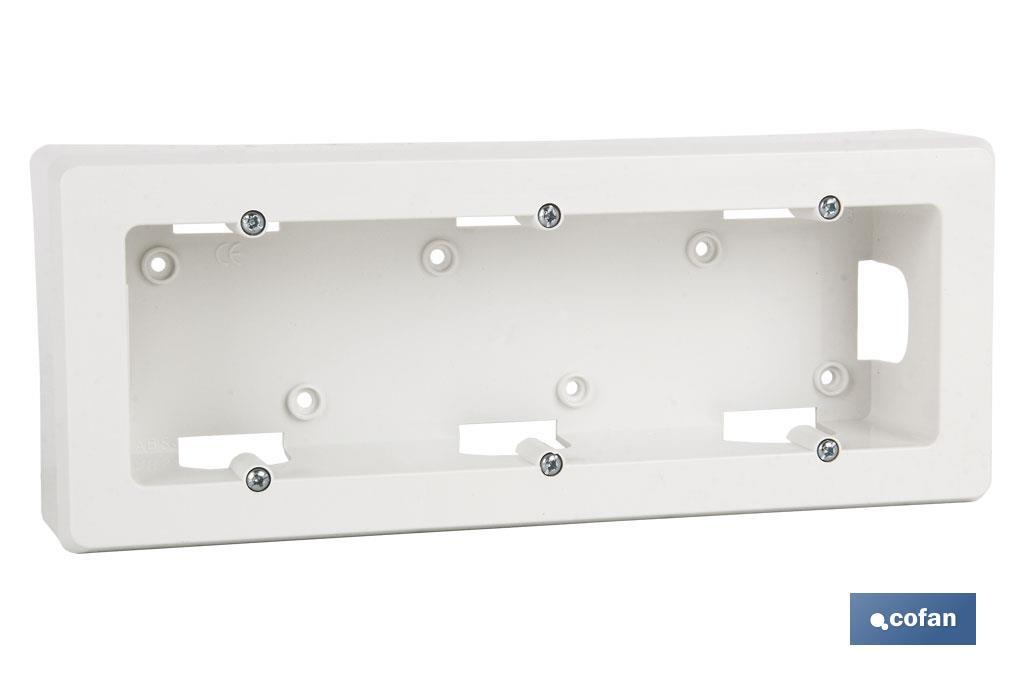 ZÓCALO SUPERFICIE 253X96X43 PARA 3 ELEMENTO. BLANCO