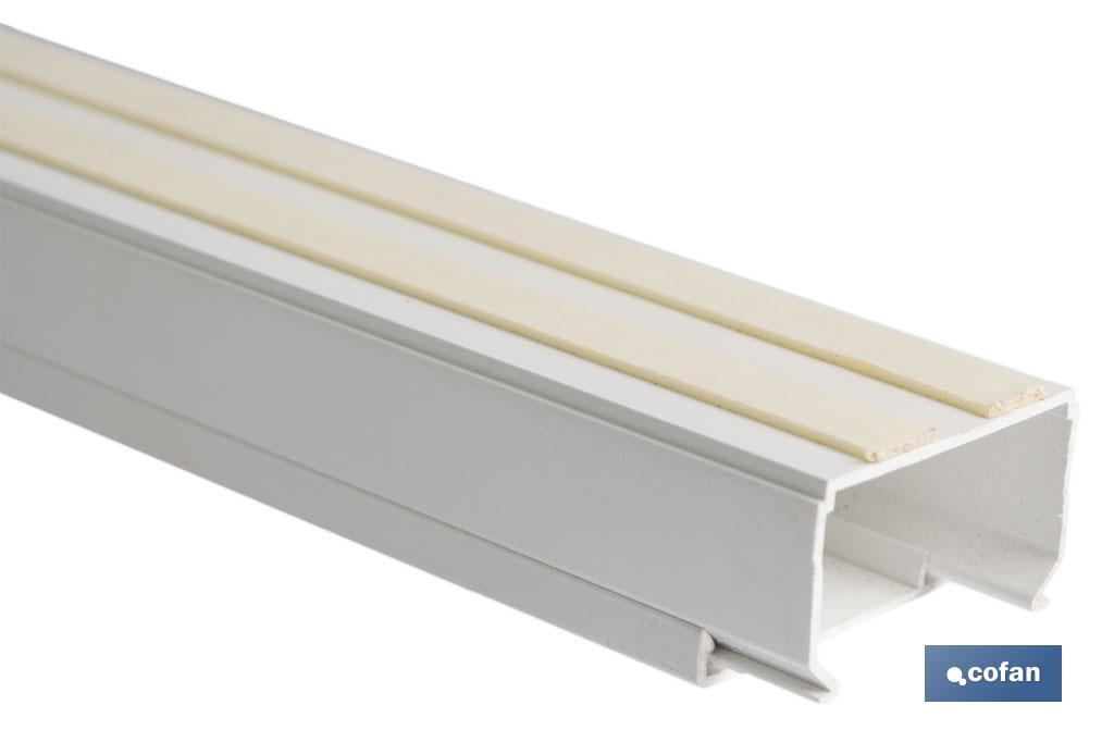 MINICANAL RECTO ADHESIVO 2M 10X16MM Venta unitaria