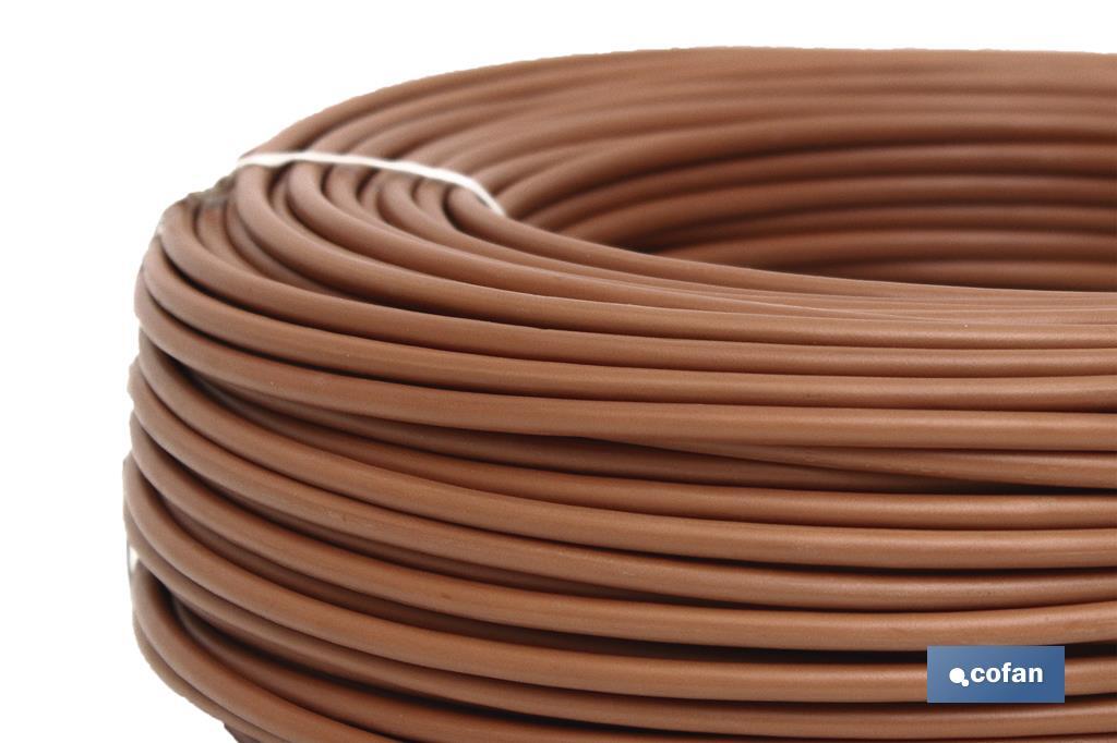 ROLLO CABLE H07V-K 1X1,5MM2 MARRÓN (100M)