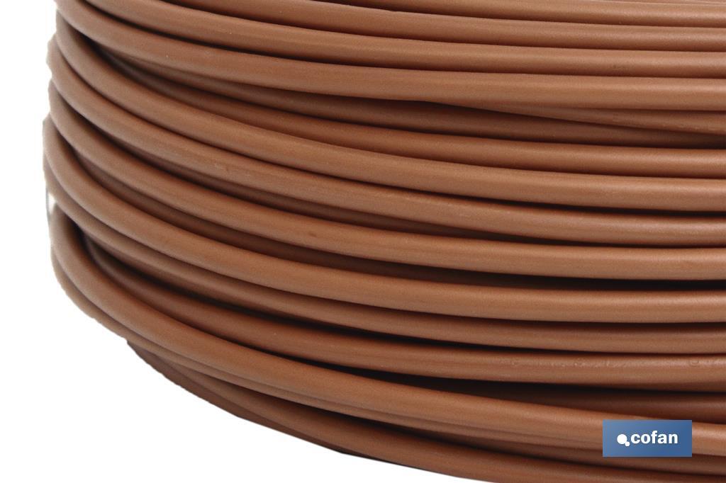 ROLLO CABLE H07V-K 1X2,5MM2 MARRÓN (100M)