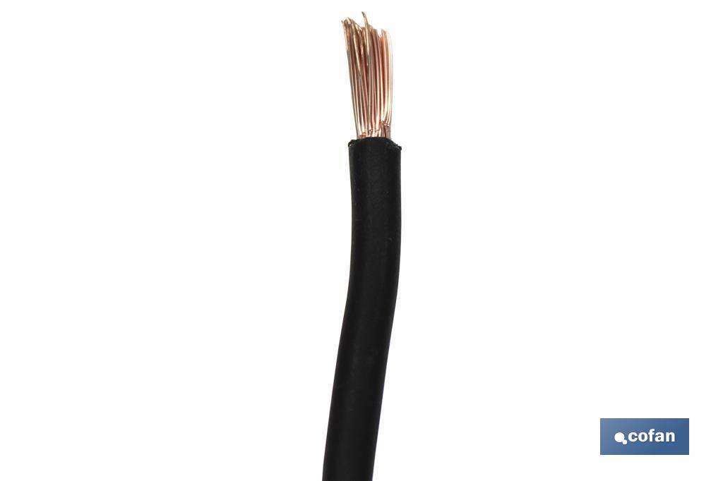 ROLLO CABLE H07V-K 1X2,5MM2 NEGRO (100M)