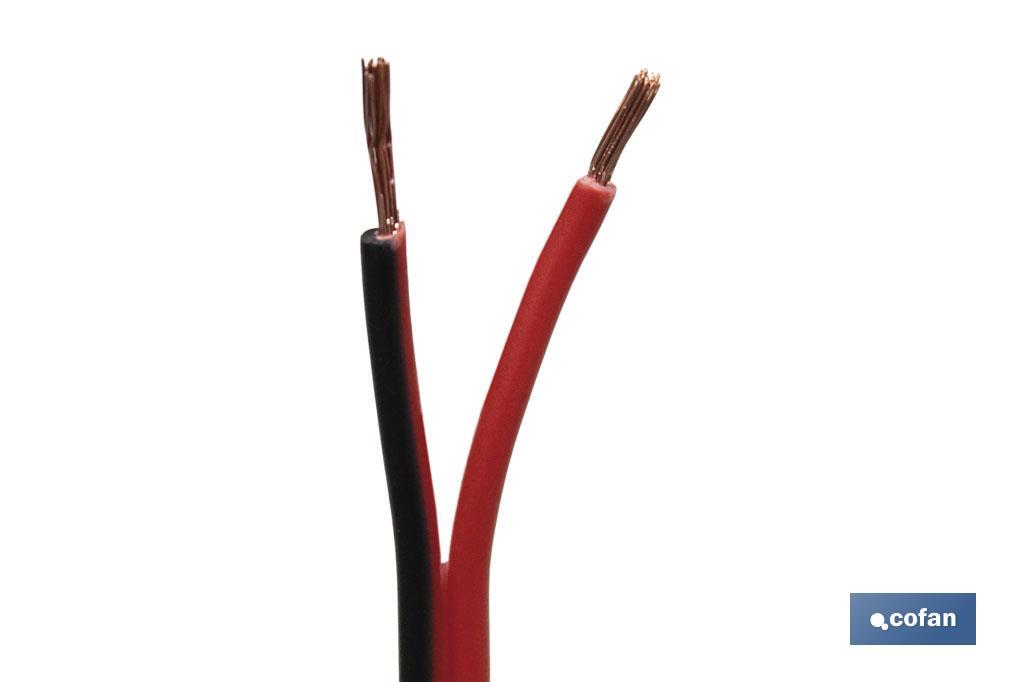 ROLLO 100M CABLE PARALELO ROJO/NEGRO (2X1,5)