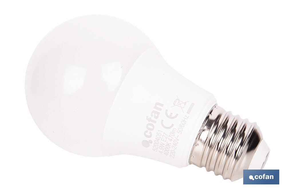 BOMBILLA LED CLASSIC E27 4.9 W 470 LM 4000 K