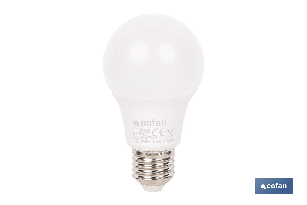 BOMBILLA LED CLASSIC E27 4.9 W 470 LM 6500 K