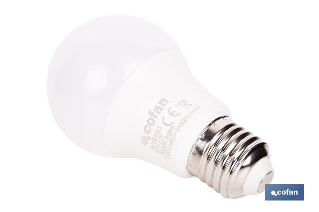 BOMBILLA LED CLASSIC E27 8 W 806 LM 3000 K