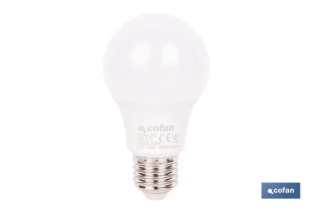 BOMBILLA LED CLASSIC E27 8 W 806 LM 6500 K