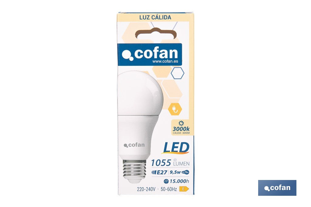 BOMBILLA LED CLASSIC E27 9.5 W 1055 LM 3000 K
