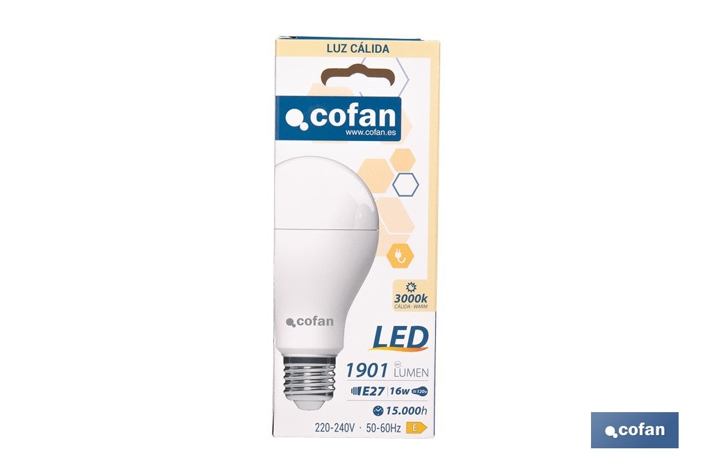 BOMBILLA LED CLASSIC E27 16 W 1901 LM 3000 K