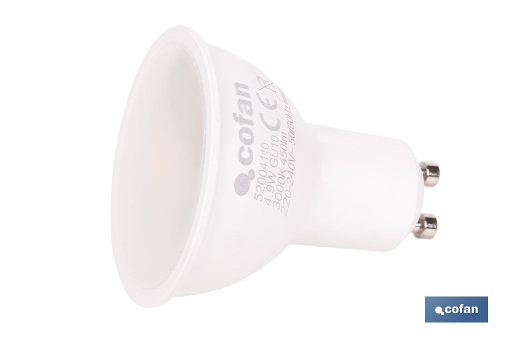 BOMBILLA LED GU10 4.9 W 450 LM 3000 K