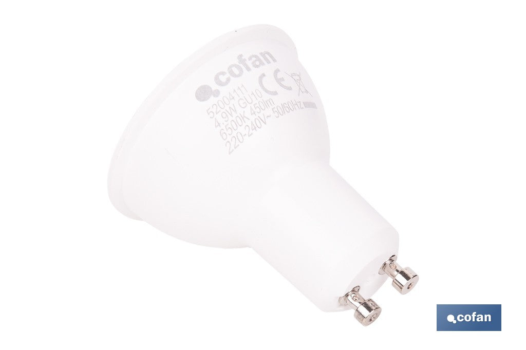 BOMBILLA LED GU10 4.9 W 450 LM 6500 K