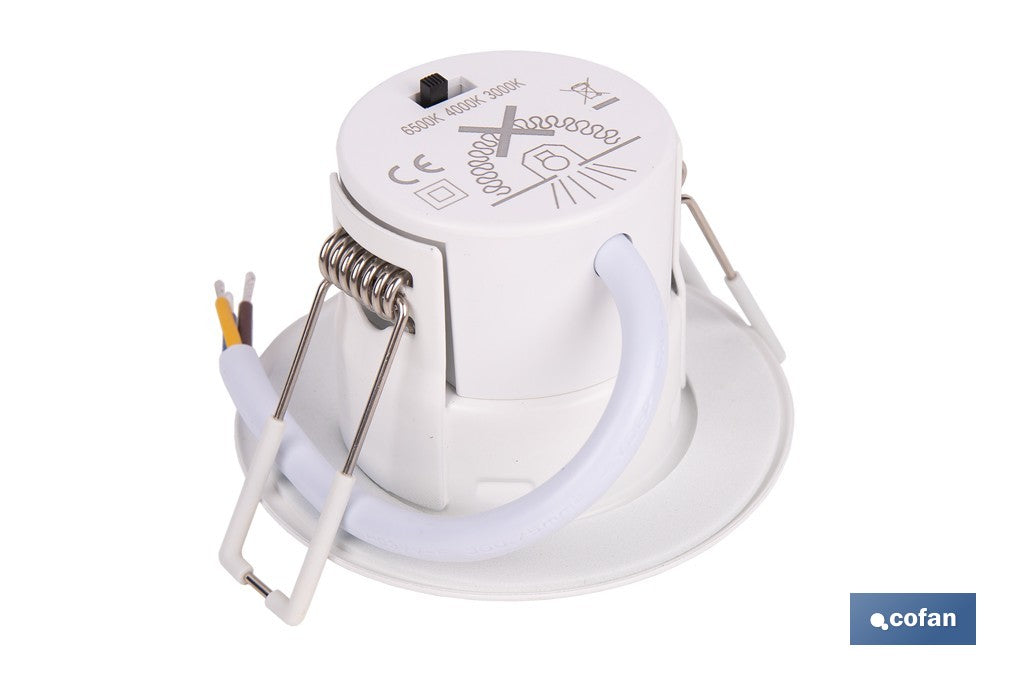 DOWNLIGHT ESTANCO 6 W IP65 600 LM 3 CCT Ø80 X 50 MM