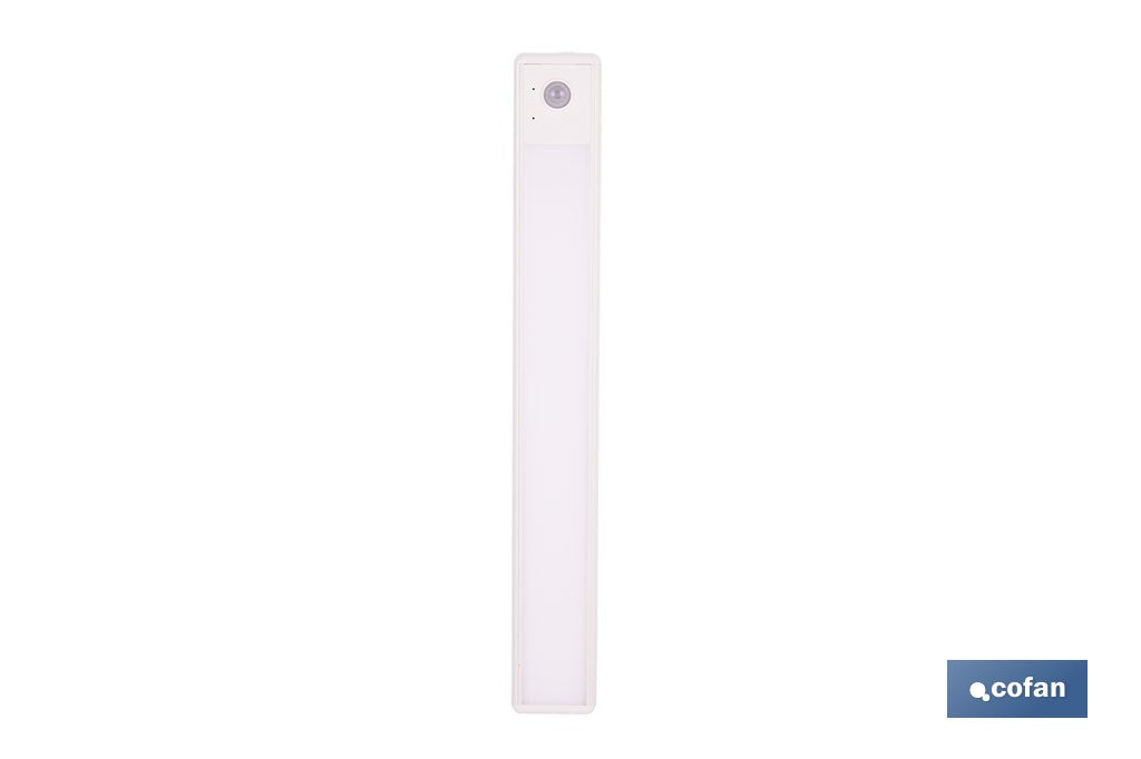 APLIQUE LED RECARGABLE CON SENSOR 3,7 V 1,5 Ah 120 LM 3CCT 300 X 40 MM