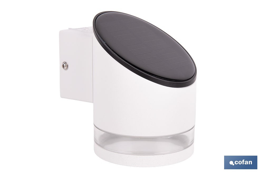 APLIQUE LED SOLAR BLANCO CON SENSOR 3,7 V 1,2 Ah IP65 3000 K 120 X 90 X 120 MM