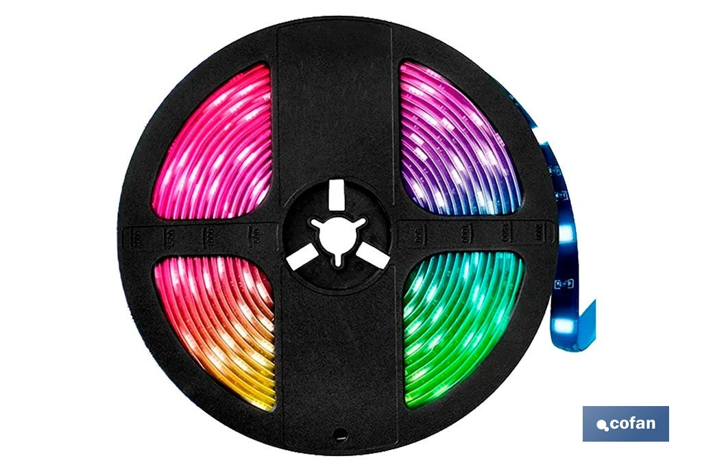 TIRA LED 12 V IP65 CON CONTROL REMOTO 3 M