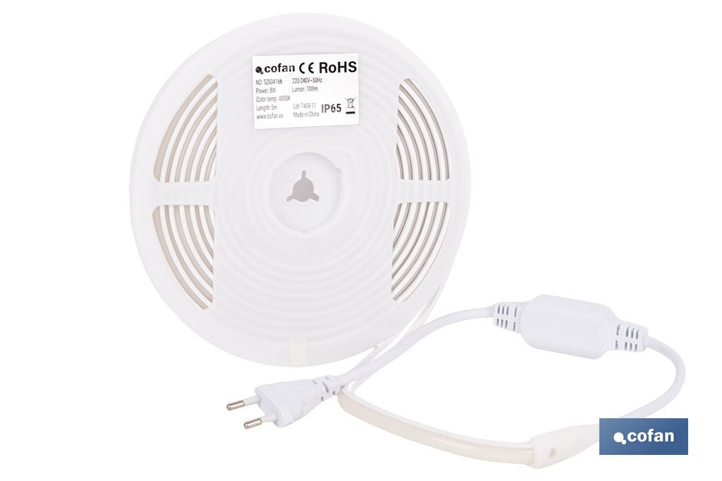 TIRA LED DE NEÓN 8 W IP65 700 LM 5 M