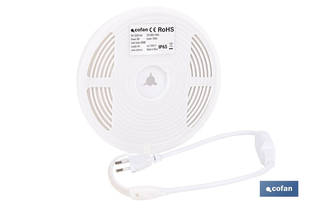 TIRA LED DE NEÓN 8 W IP65 700 LM 5 M
