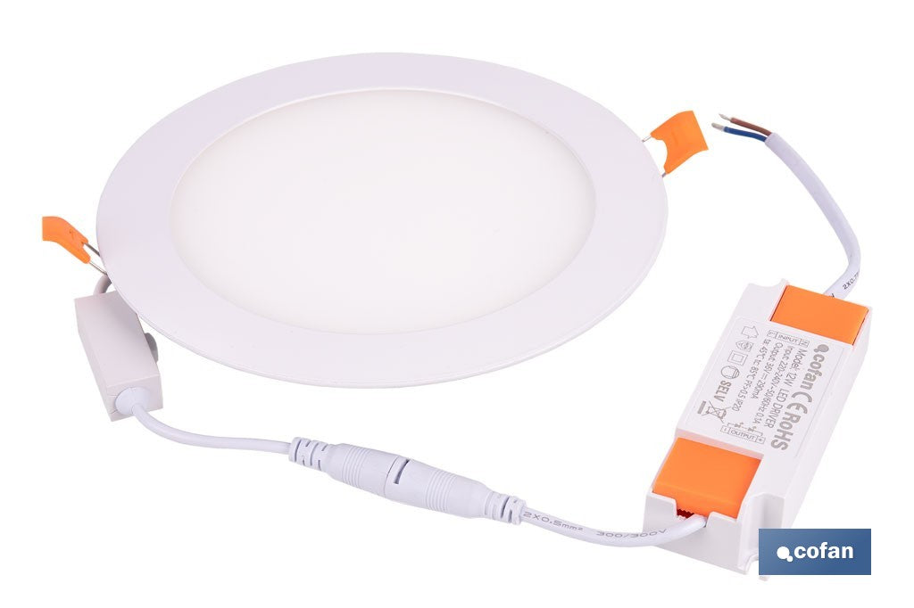 DOWNLIGHT EMPOTRABLE BLANCO SMD 12 W 1140 LM Ø168 MM 3CCT