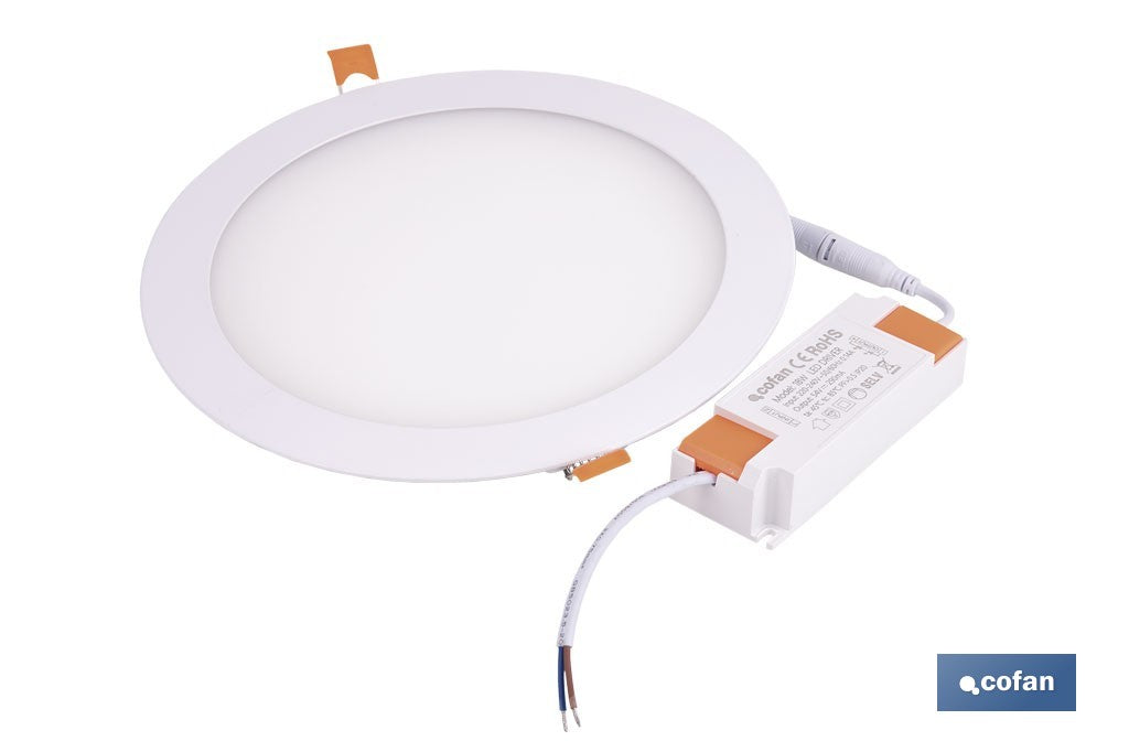 DOWNLIGHT EMPOTRABLE BLANCO SMD 18 W 1800 LM Ø220 MM 3CCT
