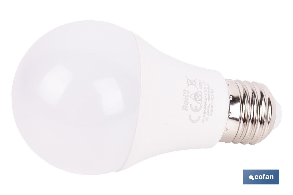 BOMBILLA CLASIC SENSOR E27 8.5W 810LM 4000K