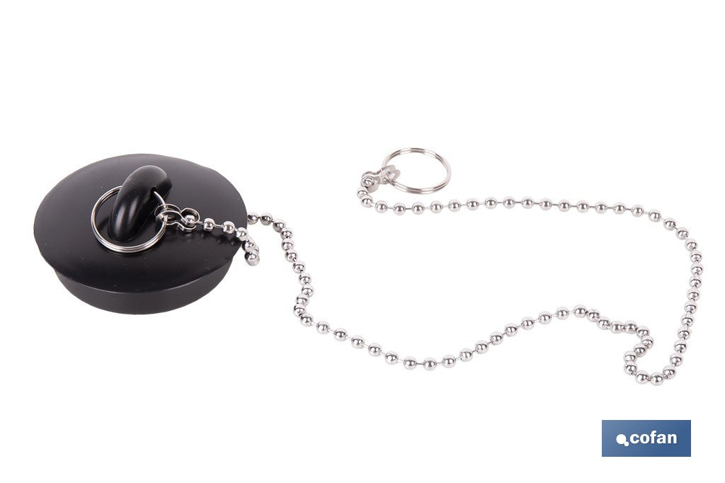 CONJUNTO DE TAPÓN PARA VÁLVULA Y CADENA CON DOS ANILLAS 380 MM