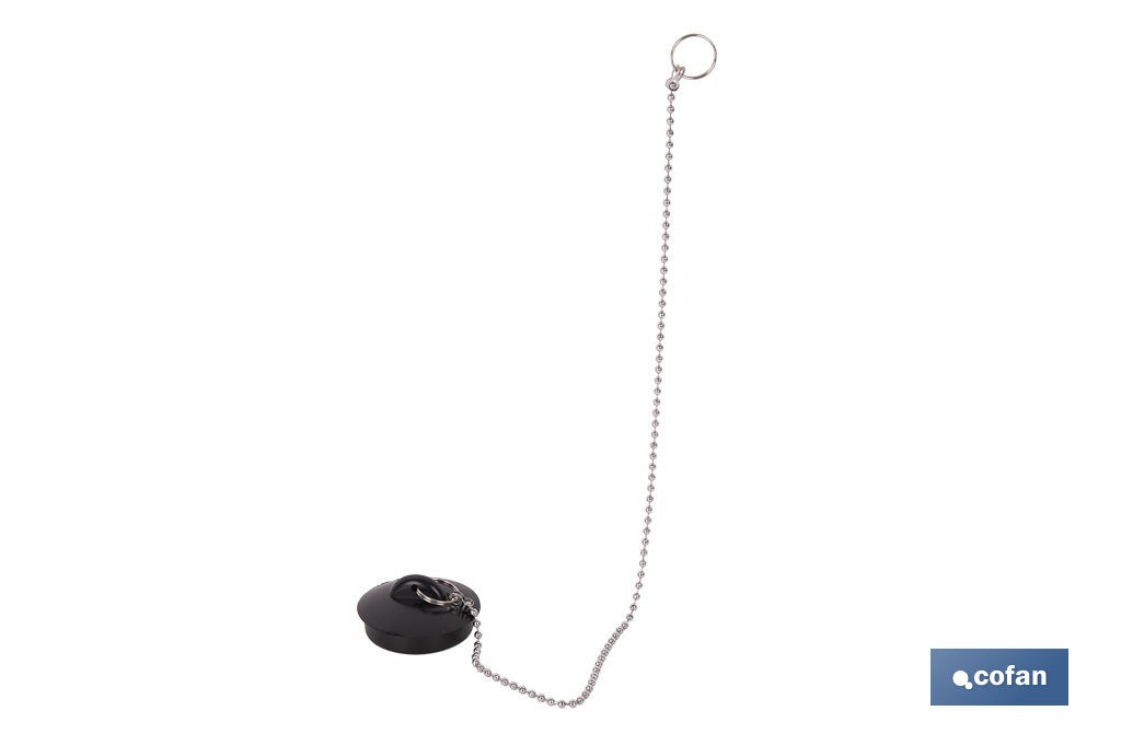 CONJUNTO DE TAPÓN PARA VÁLVULA Y CADENA CON DOS ANILLAS 250 MM