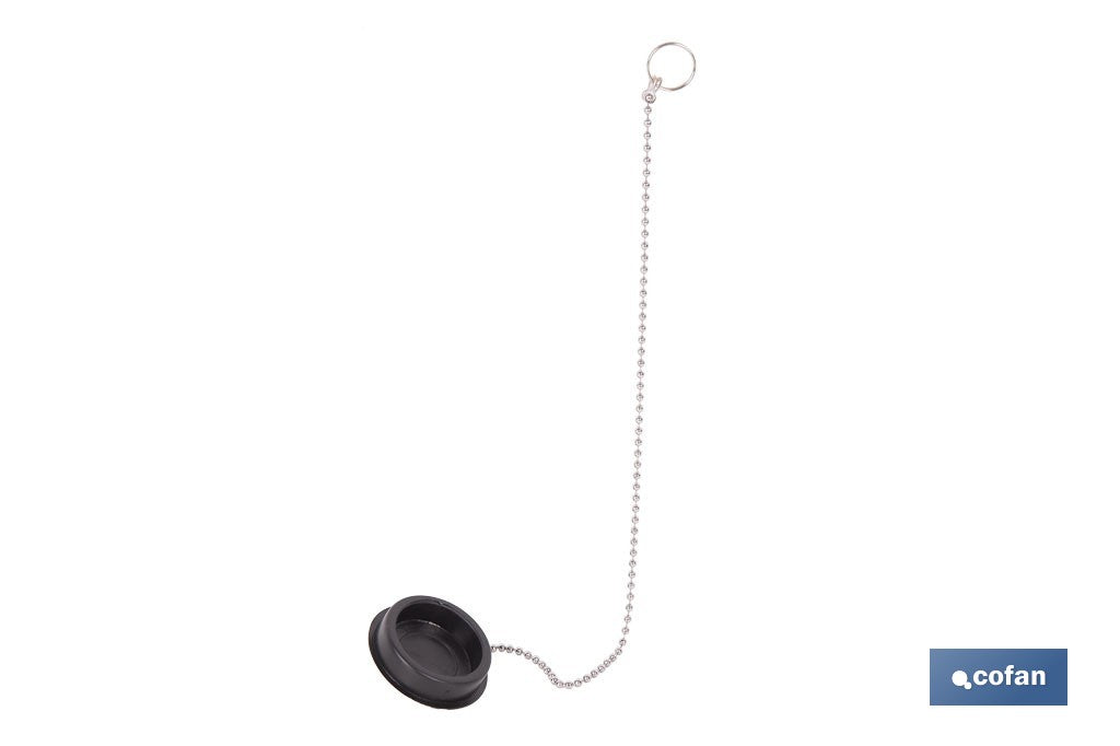 CONJUNTO DE TAPÓN PARA VÁLVULA Y CADENA CON DOS ANILLAS 250 MM