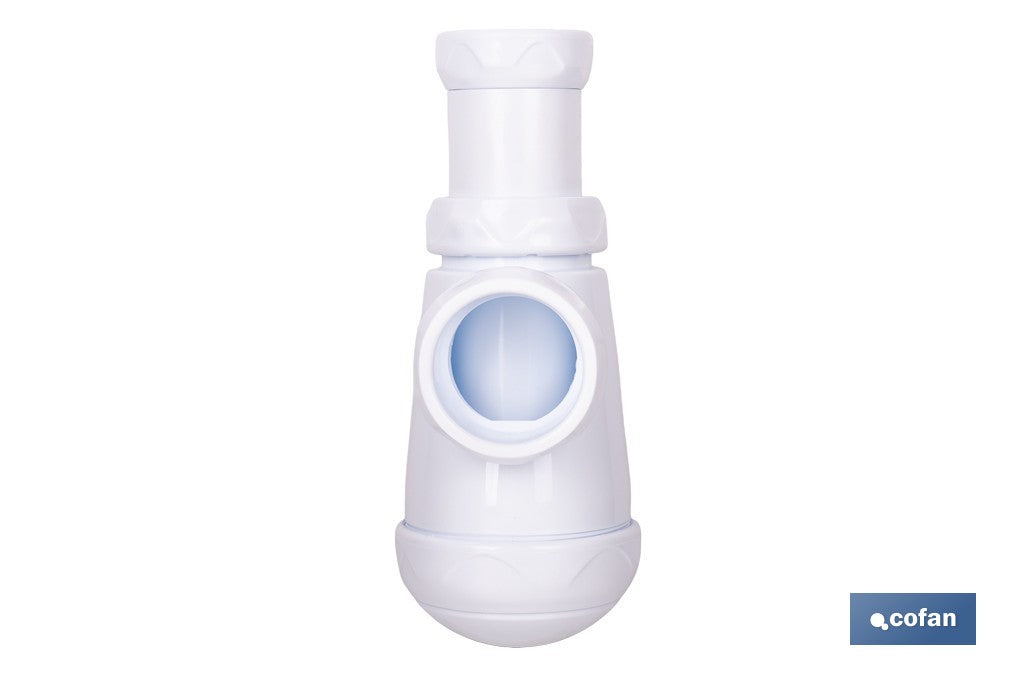 SIFÓN DE BOTELLA CON SALIDA Ø32-40 MM Y RACOR 1 1/4