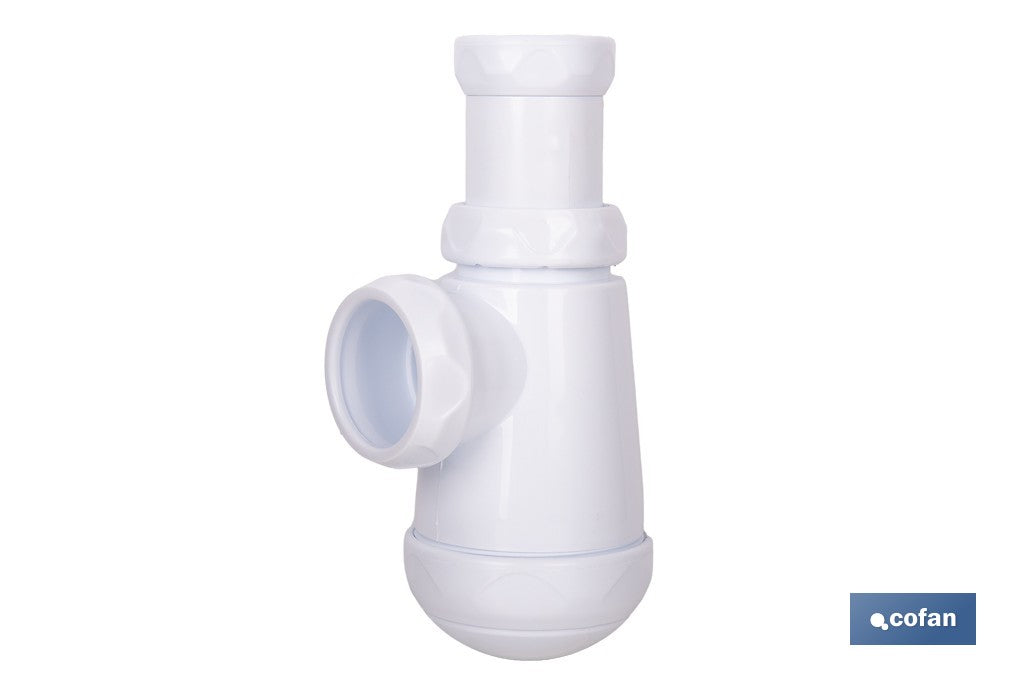 SIFÓN DE BOTELLA CON SALIDA Ø32-40 MM Y RACOR 1 1/4