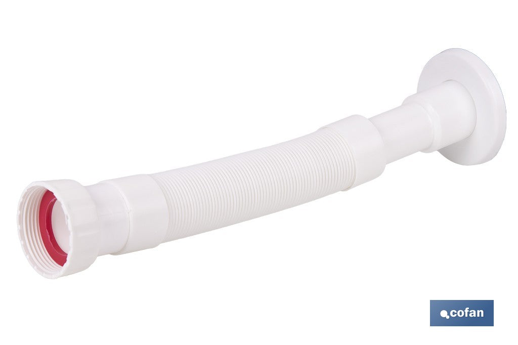 TUBO FLEXIBLE BLANCO 1 1/2  Ø32-40 300-720 MM
