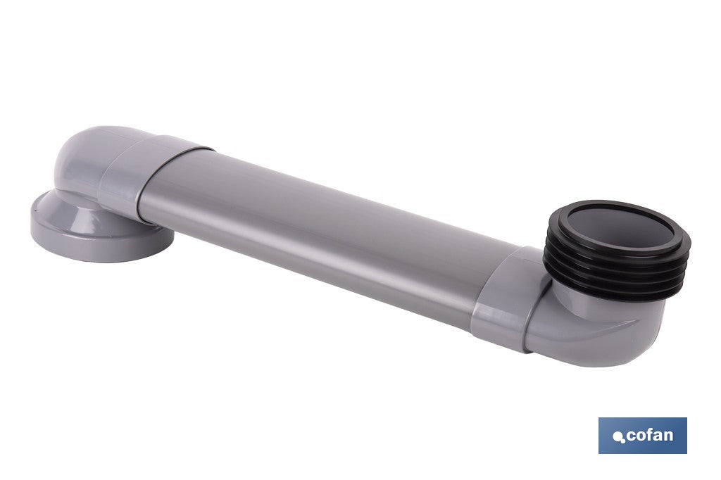 MANGUITO HORIZONTAL DE CONEXIÓN AJUSTABLE Ø90 MM - 90/110 MM 490-170 MM