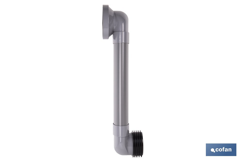 MANGUITO HORIZONTAL DE CONEXIÓN AJUSTABLE Ø90 MM - 90/110 MM 490-170 MM