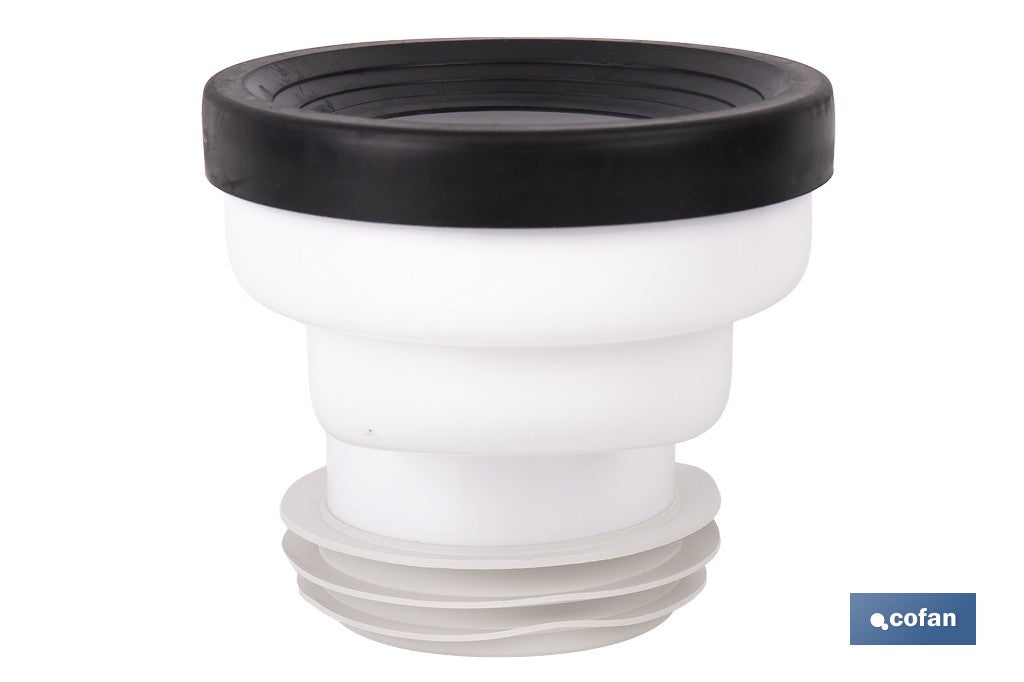 MANGUITO DE CONEXIÓN SUPER EXCÉNTRICO PARA INODORO Ø110 MM