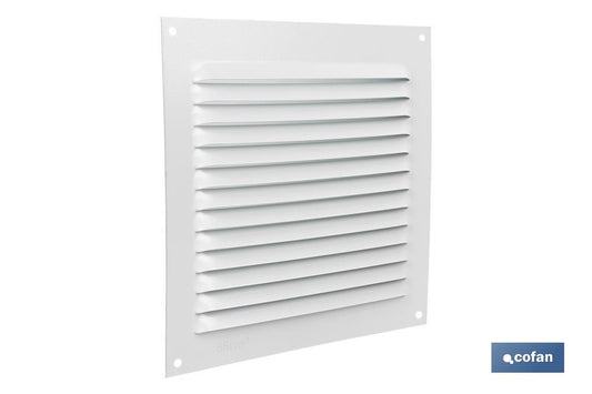 REJILLA DE VENTILACIÓN ALUMINIO BLANCO 15 X 15 CM venta unitaria