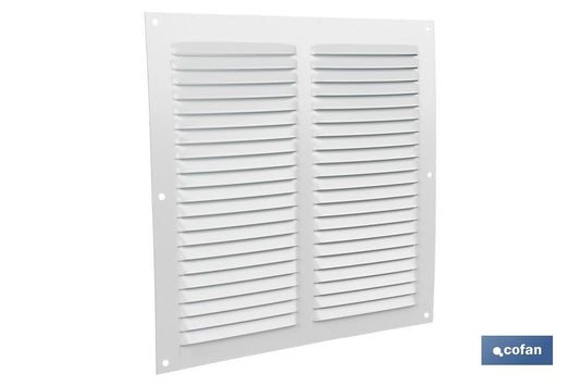 REJILLA DE VENTILACIÓN ALUMINIO BLANCO 25 X 25 CM venta unitaria
