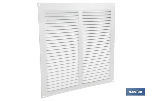 REJILLA DE VENTILACIÓN ALUMINIO BLANCO 30 X 30 CM venta unitaria